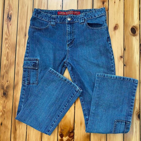 Vintage Y2K 2000s Mudd Jeans Flared Size 16.5 - Picture 4 of 5